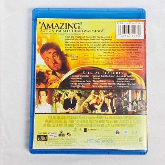 Fireproof (Blu-ray, 2008 Provident Films/Sony Pictures) - Picture 3 of 3